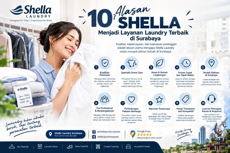 10 Alasan SHELLA Menjadi Layanan Laundry Terbaik di Surabaya