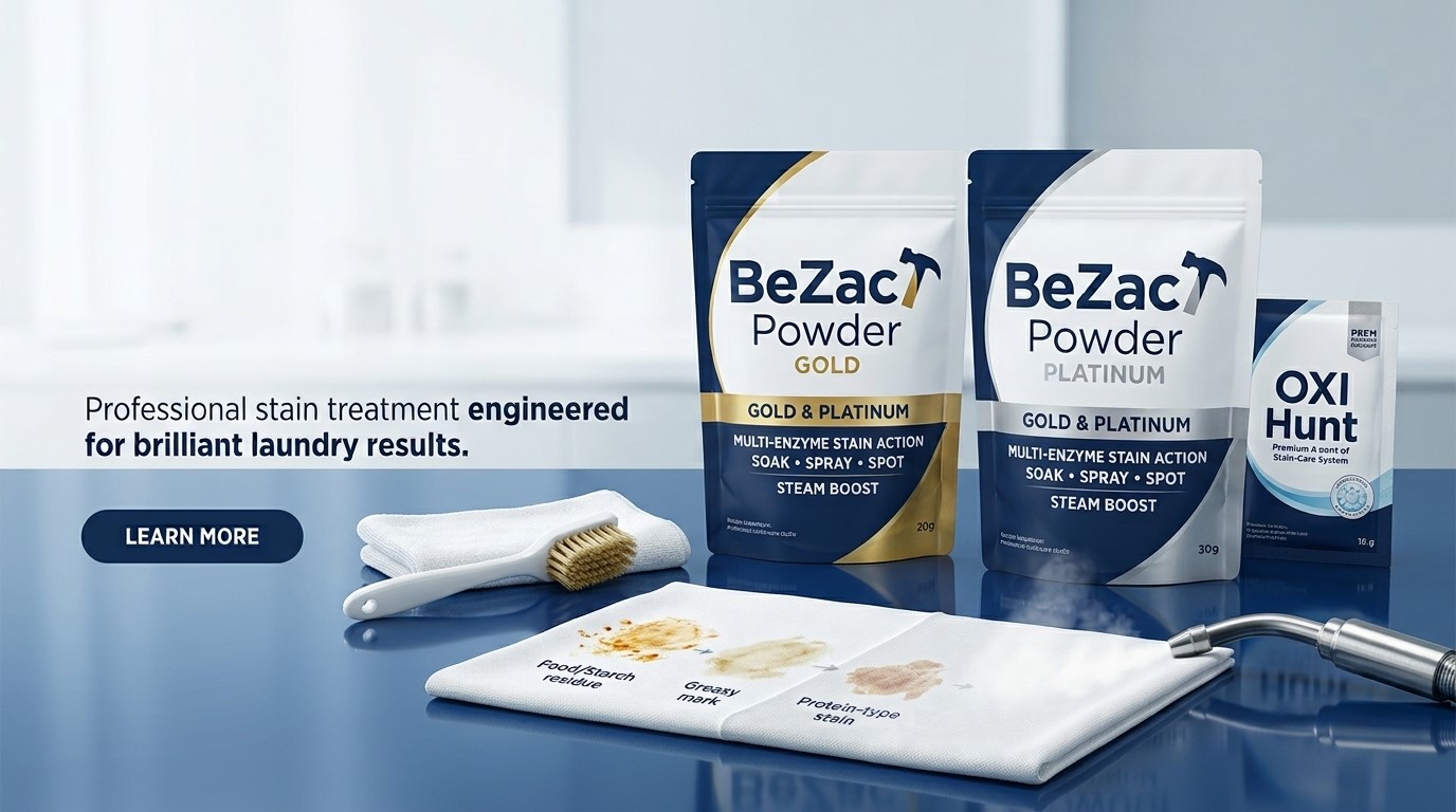 BeZacT Powder Gold & Platinum - Multi-Enzyme Laundry Stain Care