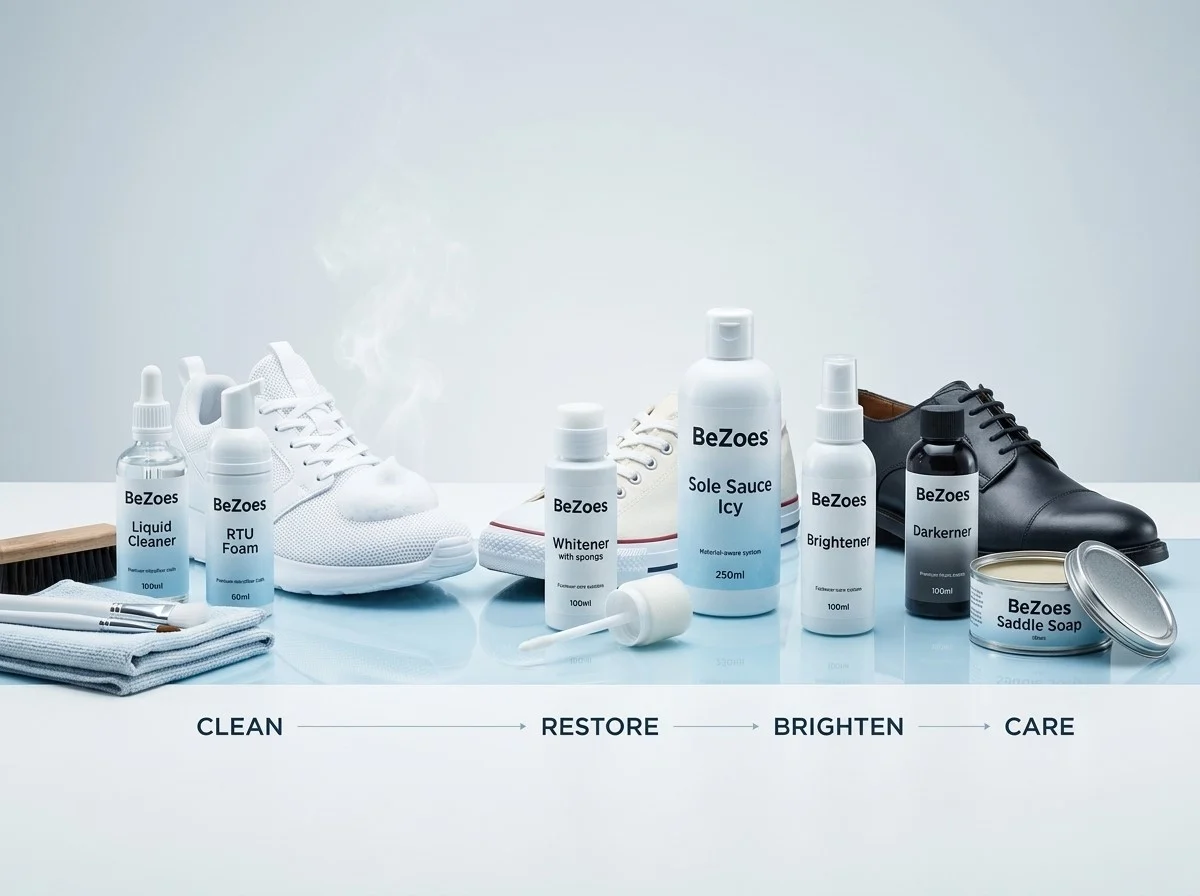 Professional BeZoes inspired shoe care and sneaker cleaning treatment by SHELLA Laundry