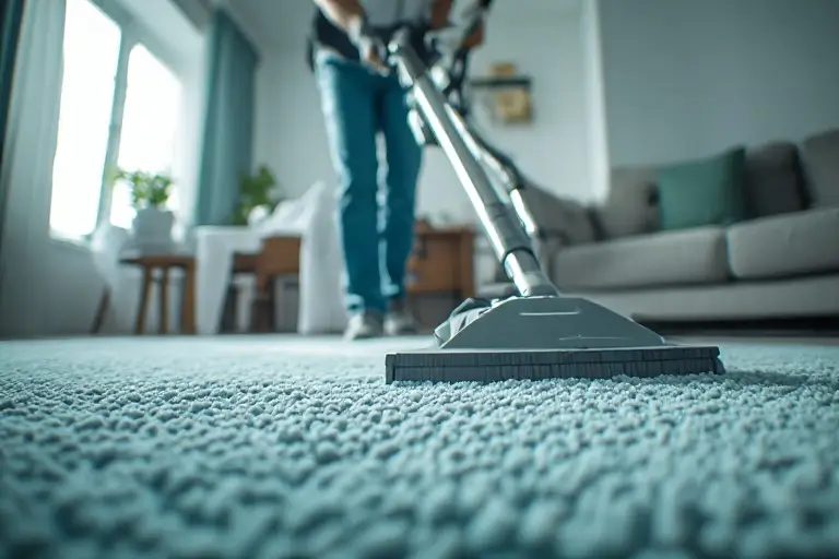 Professional carpet cleaning service by SHELLA Laundry Surabaya