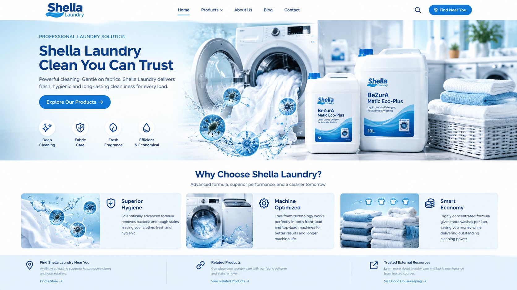 BeZurA Matic Eco-Plus hygiene-focused laundry process