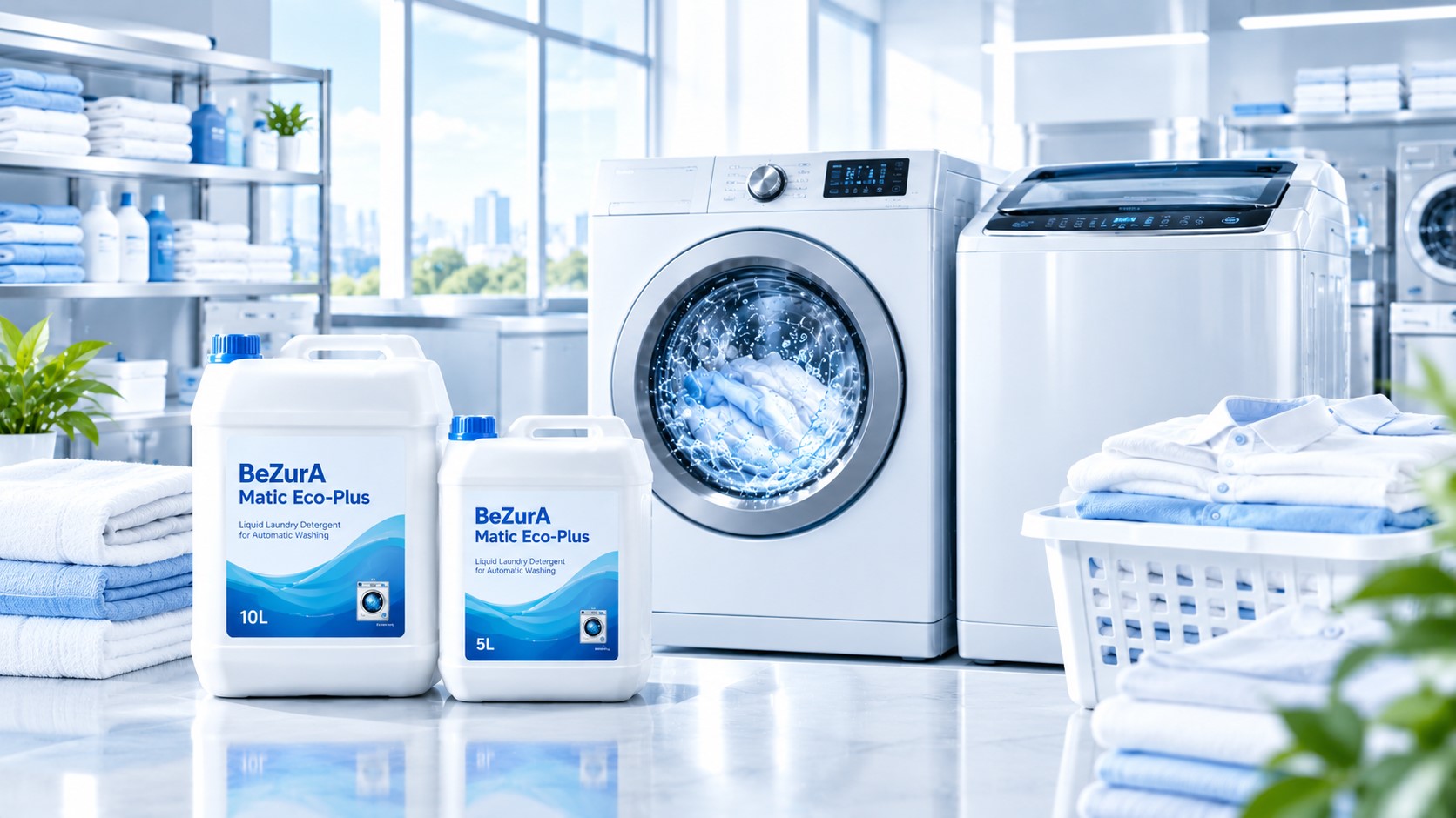 BeZurA Matic Eco-Plus low foam formulation for automatic washing machines