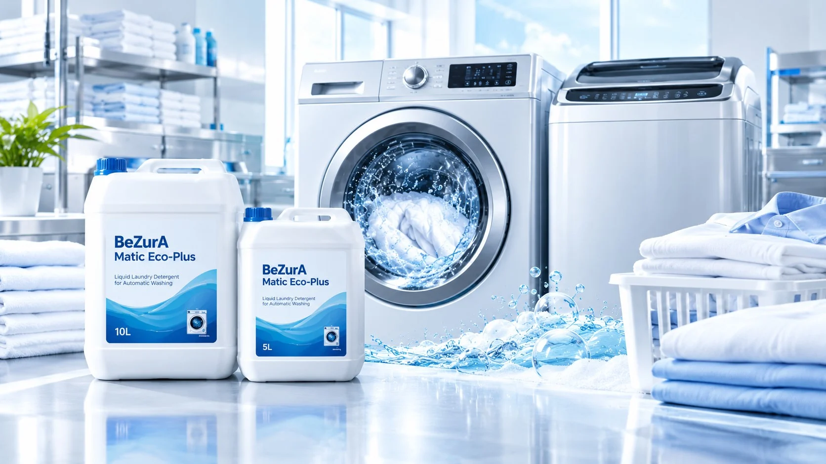 BeZurA Matic Eco-Plus used within Shella professional laundry operations