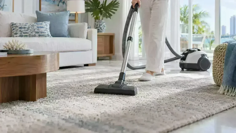 Tips laundry karpet Surabaya dengan vacuum rutin untuk mengurangi debu
